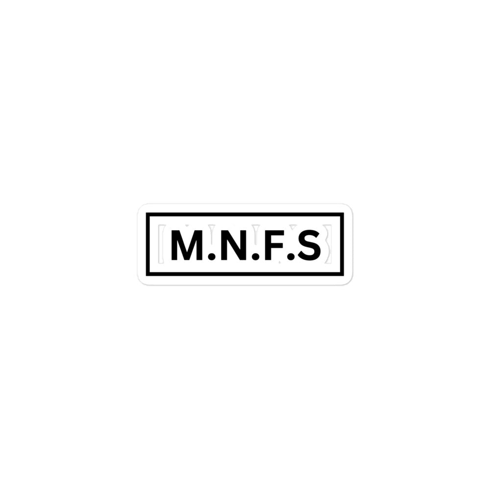 M.N.F.S. Bubble-free stickers