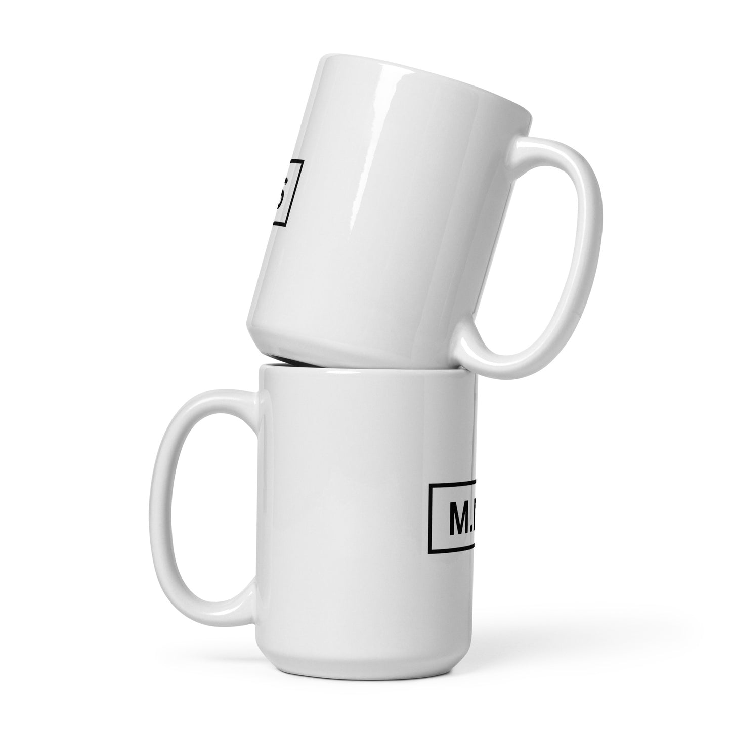 M.N.F.S. White glossy mug